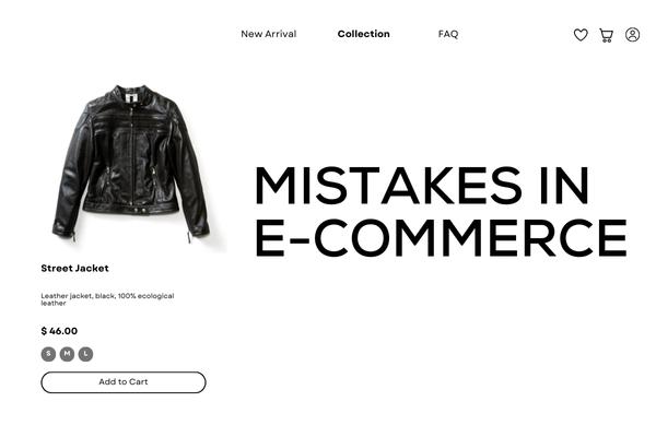 Mistakes in e-commerce